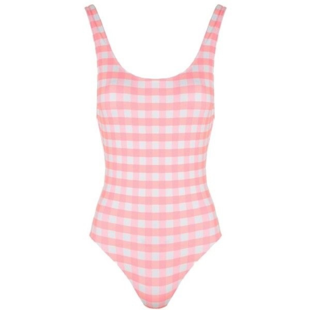 Solid & Striped Pink Gingham One Piece - image 3